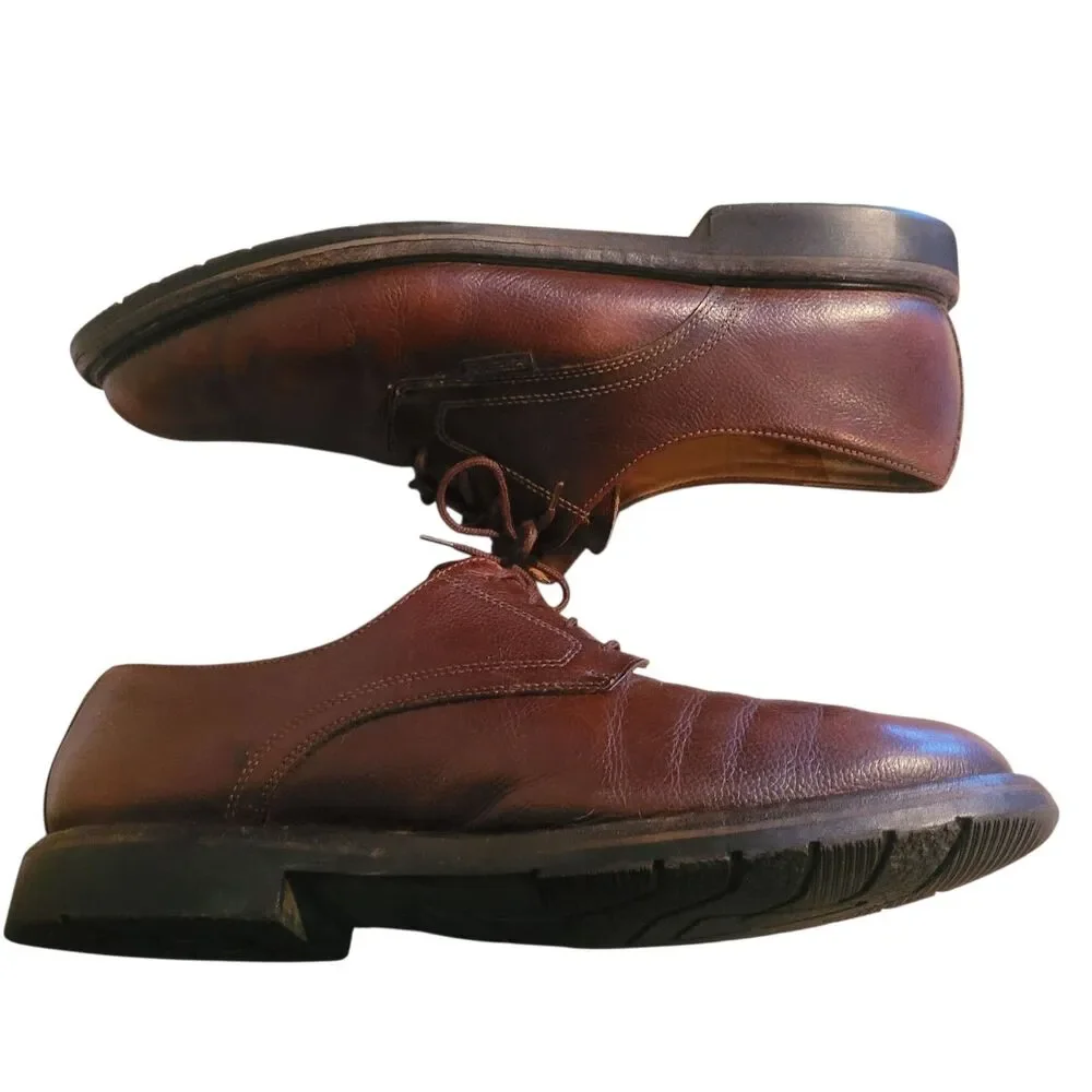 Mephisto Polished Pebbled‎ Leather Oxfords Shoes Men's Size 12.5 Brown Business